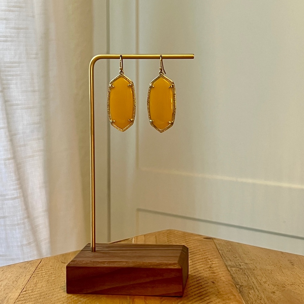 Kendra Scott Elle Earrings Mustard Yellow